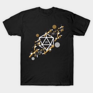 Abstract D20 Dice Tabletop Role-Playing Game T-Shirt